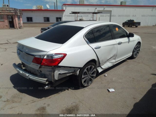 1HGCR2F53FA088225 - 2015 HONDA ACCORD SPORT White photo 4