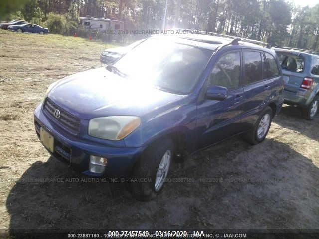 JTEGH20V526007679 - 2002 TOYOTA RAV4  Blue photo 2