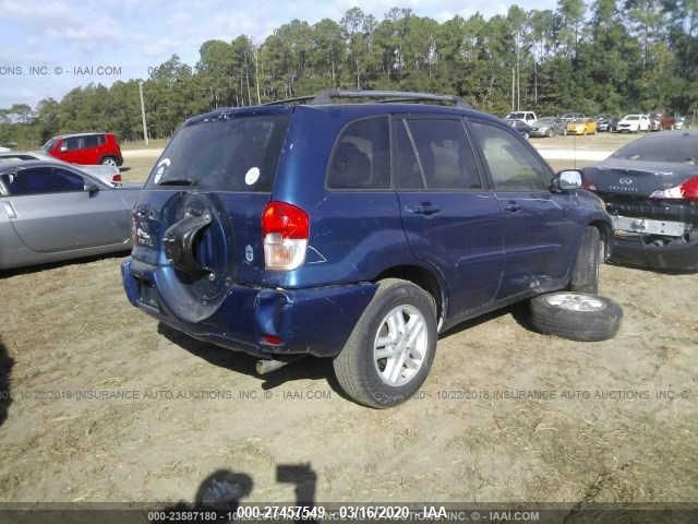 JTEGH20V526007679 - 2002 TOYOTA RAV4  Blue photo 4