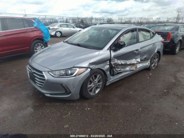 5NPD84LF3HH033669 - 2017 HYUNDAI ELANTRA SE/VALUE/LIMITED Gray photo 2