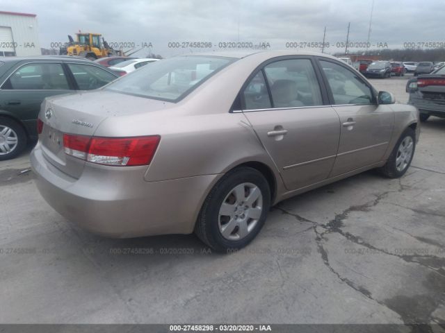 5NPET46C47H195765 - 2007 HYUNDAI SONATA GLS Tan photo 4