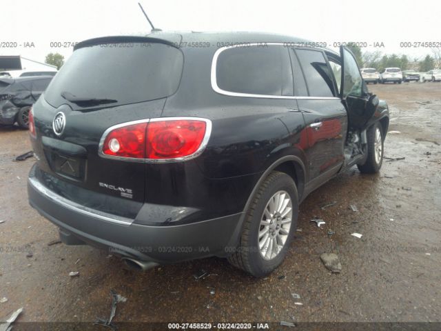 5GAEV23708J247053 - 2008 BUICK ENCLAVE CXL Black photo 4