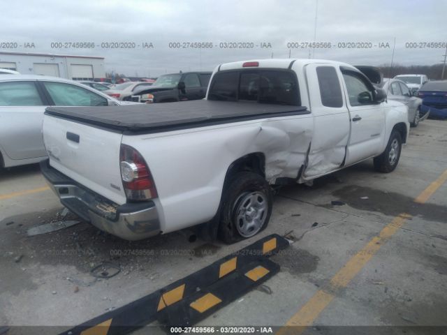 5TFTX4CN6DX025537 - 2013 TOYOTA TACOMA ACCESS CAB White photo 4