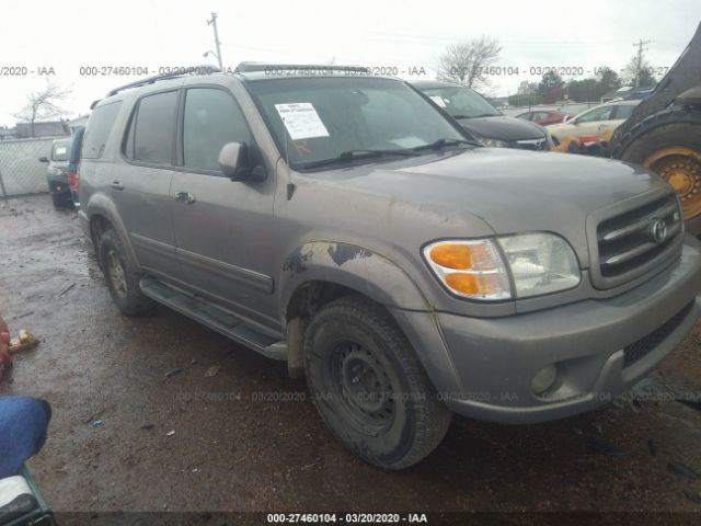 5TDZT38A52S080540 - 2002 TOYOTA SEQUOIA LIMITED Silver photo 1
