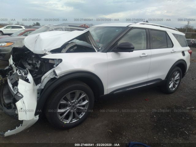 1FMSK8FH2LGB94584 - 2020 FORD EXPLORER LIMITED White photo 2