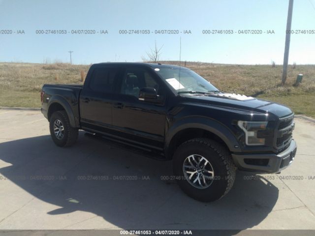 1FTFW1RG6JFD73704 - 2018 FORD F150 RAPTOR Black photo 1