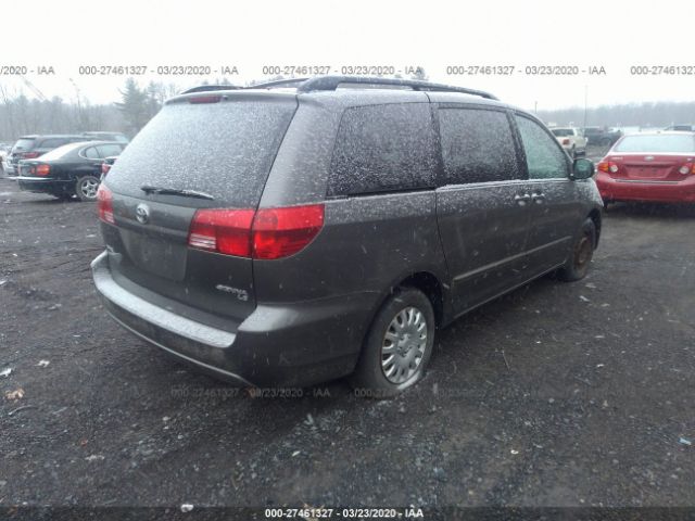 5TDZA23C64S079893 - 2004 TOYOTA SIENNA CE/LE Gray photo 4