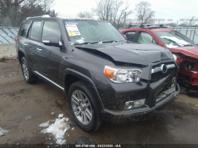 JTEBU5JR7D5133477 - 2013 TOYOTA 4RUNNER SR5/LIMITED/TRAIL Gray photo 1