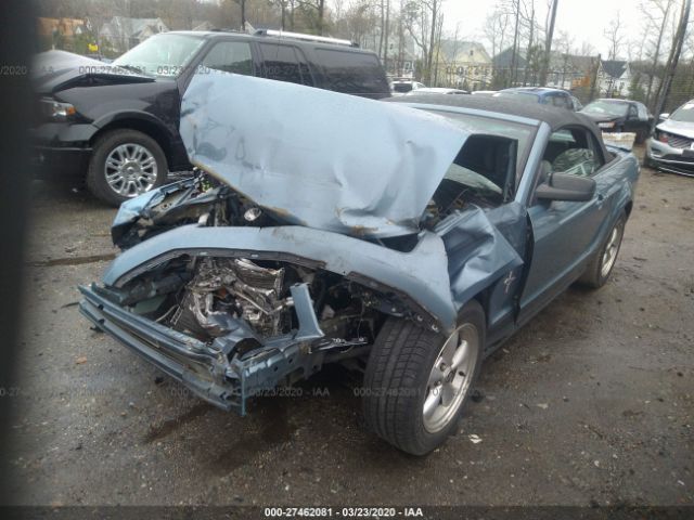 1ZVHT84N985124455 - 2008 FORD MUSTANG  Blue photo 6