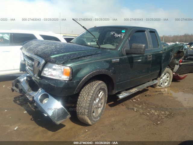 1FTPX14V57FA67299 - 2007 FORD F150  Green photo 2