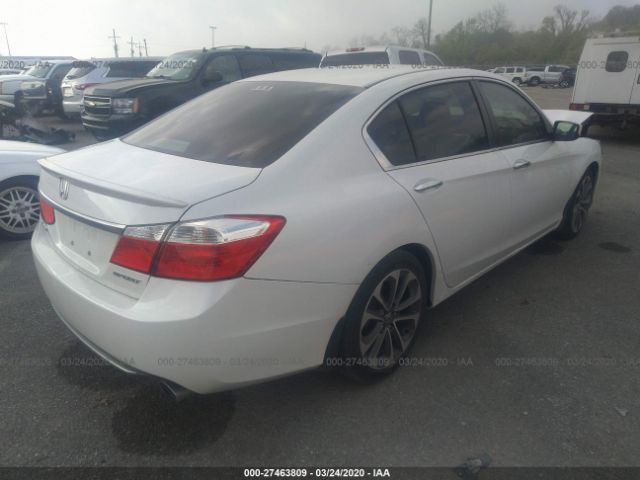 1HGCR2F58FA134227 - 2015 HONDA ACCORD SPORT White photo 4