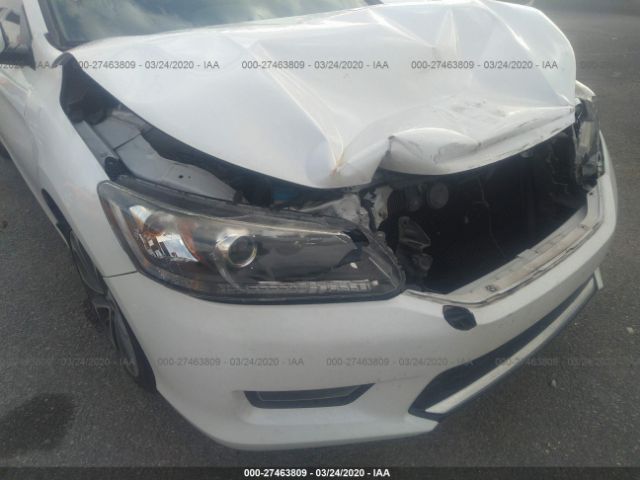 1HGCR2F58FA134227 - 2015 HONDA ACCORD SPORT White photo 6
