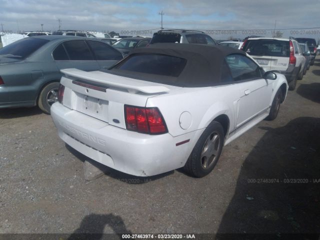 1FAFP44431F245244 - 2001 FORD MUSTANG  White photo 4