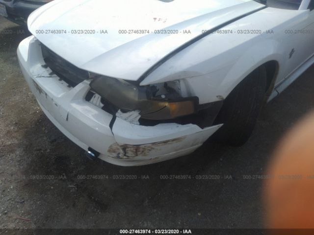 1FAFP44431F245244 - 2001 FORD MUSTANG  White photo 6