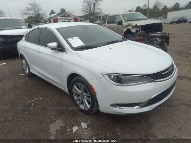 1C3CCCAB3GN116350 - 2016 CHRYSLER 200 LIMITED White photo 1