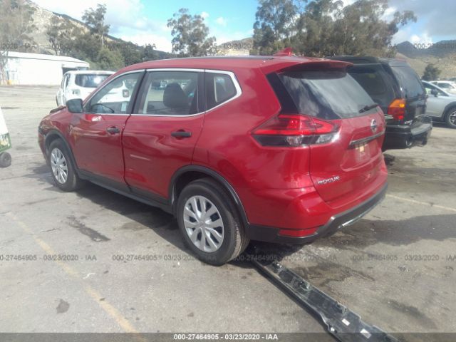 JN8AT2MTXHW397533 - 2017 NISSAN ROGUE S/SL/SV Red photo 3