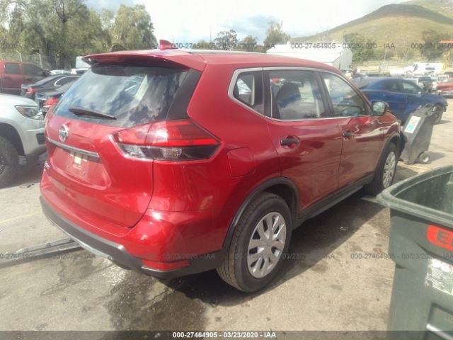 JN8AT2MTXHW397533 - 2017 NISSAN ROGUE S/SL/SV Red photo 4