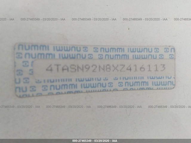 4TASN92N8XZ416113 - 1999 TOYOTA TACOMA XTRACAB PRERUNNER თეთრი ფოტო 9