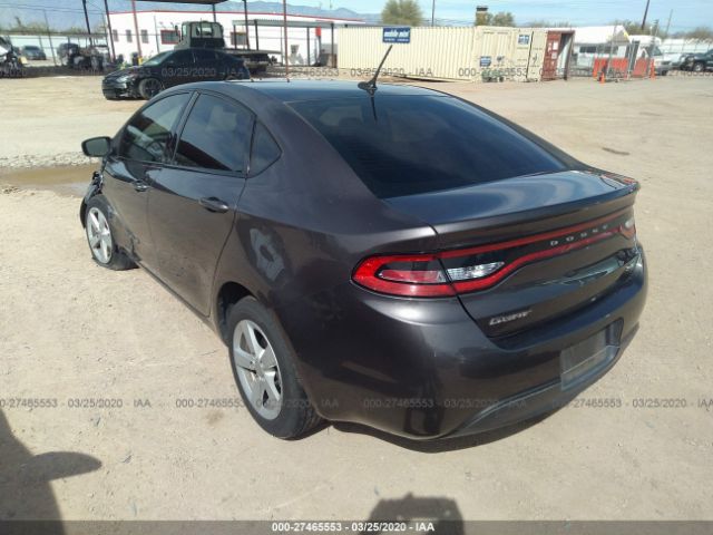 1C3CDFBB6FD319377 - 2015 DODGE DART SXT Gray photo 3