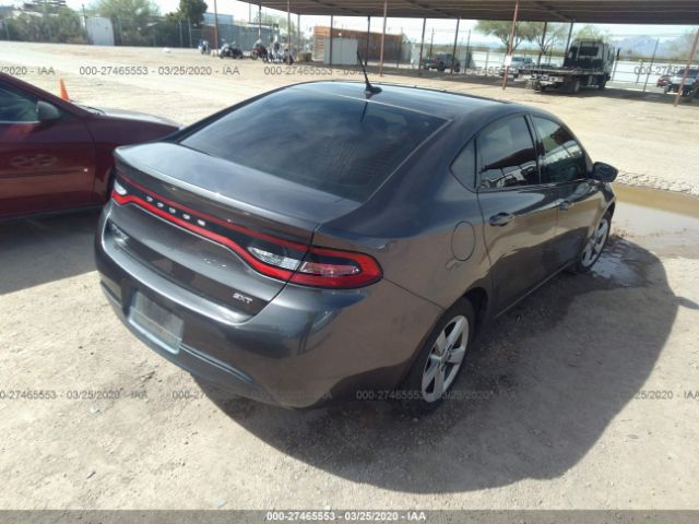 1C3CDFBB6FD319377 - 2015 DODGE DART SXT Gray photo 4