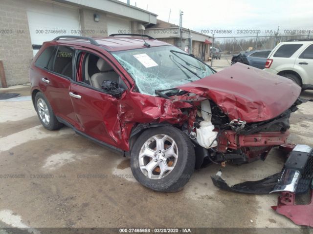 2FMDK4JC2DBA49079 - 2013 FORD EDGE SEL Red photo 1