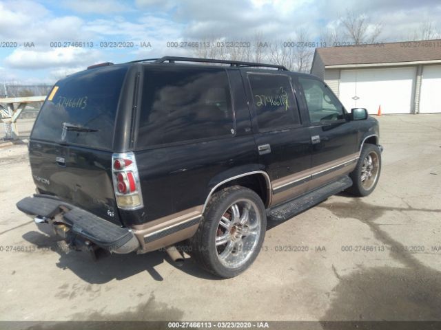 1GKEK13R6TJ716470 - 1996 GMC YUKON  Black photo 4