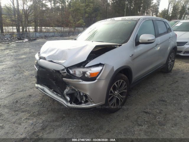 JA4AP4AU6KU007243 - 2019 MITSUBISHI OUTLANDER SPORT SE/GT Silver photo 2