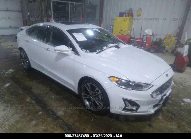 3FA6P0K96LR133194 - 2020 FORD FUSION TITANIUM White photo 1