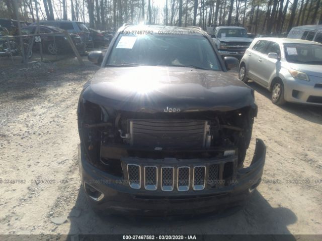 1C4NJDEB9GD772438 - 2016 JEEP COMPASS LATITUDE Gray photo 6