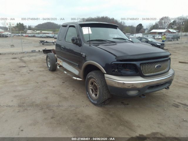 2FTRX18L21CA30859 - 2001 FORD F150  Blue photo 1