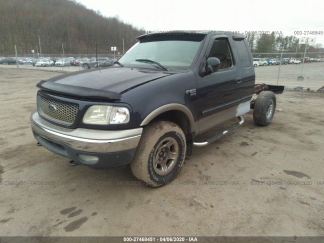 2FTRX18L21CA30859 - 2001 FORD F150  Blue photo 2