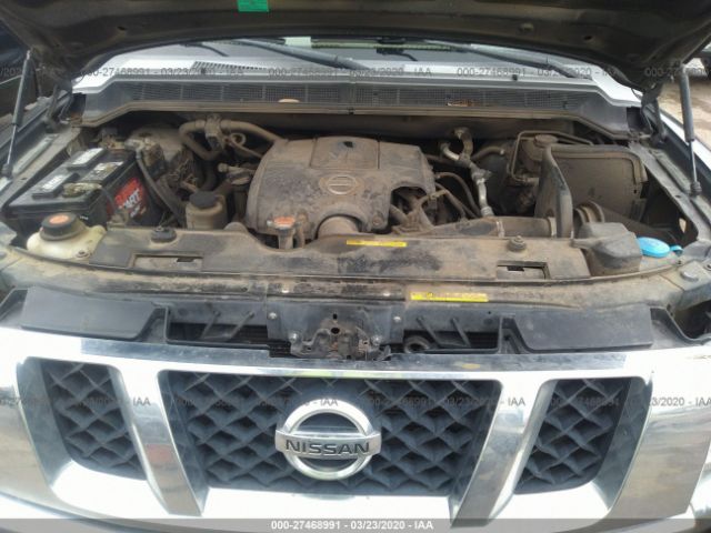 1N6AA07C58N324848 - 2008 NISSAN TITAN XE/SE/LE/PRO-4X Black photo 10