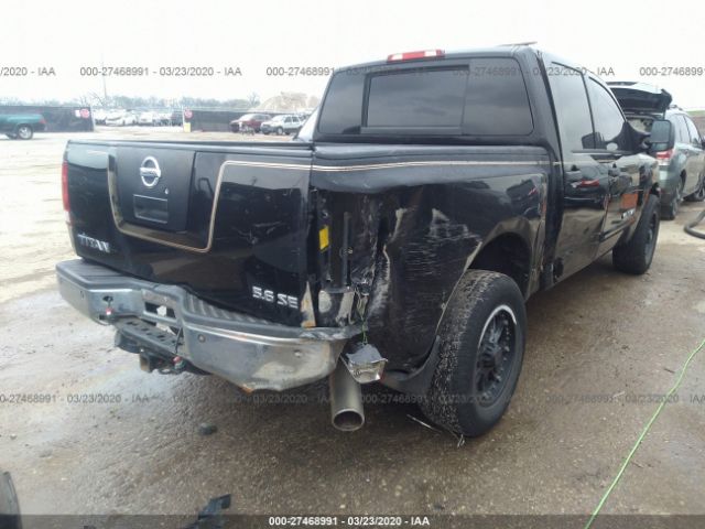 1N6AA07C58N324848 - 2008 NISSAN TITAN XE/SE/LE/PRO-4X Black photo 4