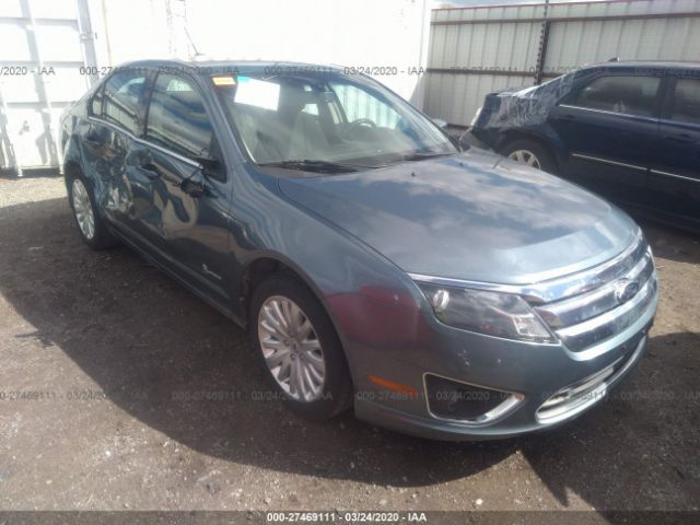 3FADP0L32CR341297 - 2012 FORD FUSION HYBRID Light Blue photo 1