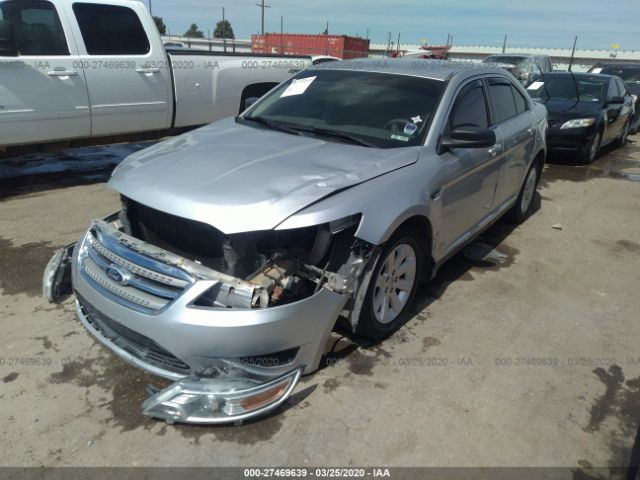 1FAHP2DW4AG166447 - 2010 FORD TAURUS SE Silver photo 2