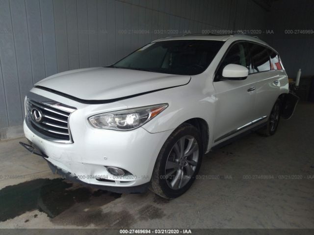 5N1AL0MM5DC335229 - 2013 INFINITI JX35  White photo 2