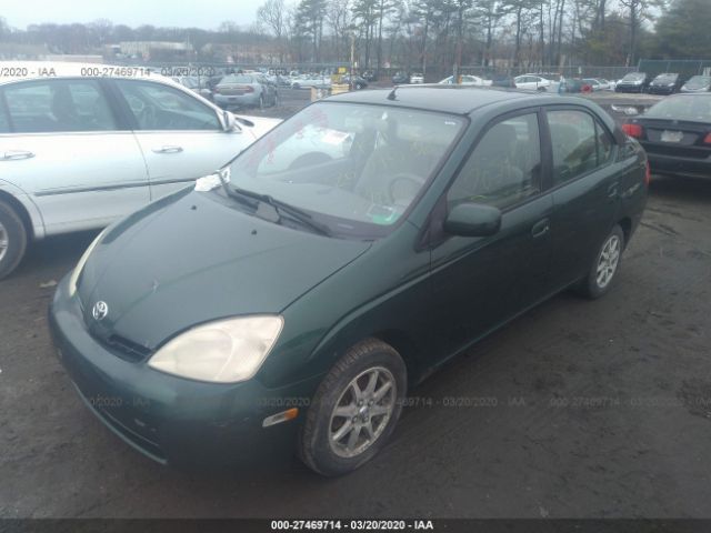 JT2BK18U420064330 - 2002 TOYOTA PRIUS  Green photo 2