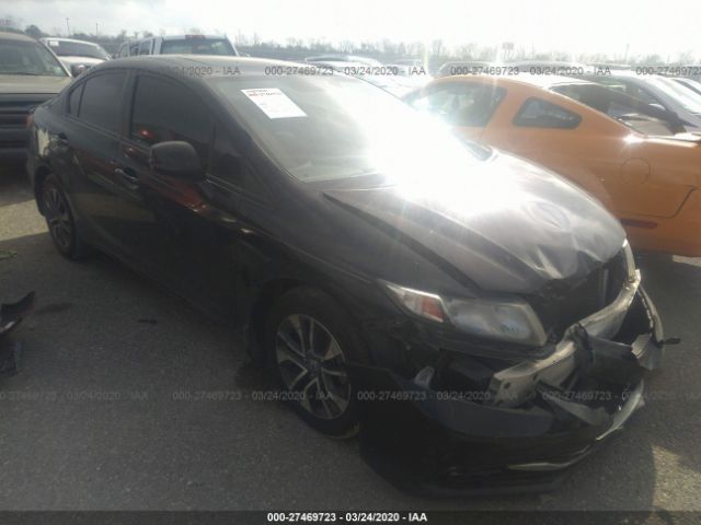 2HGFB2F9XDH539914 - 2013 HONDA CIVIC EXL 黑色 照片 1