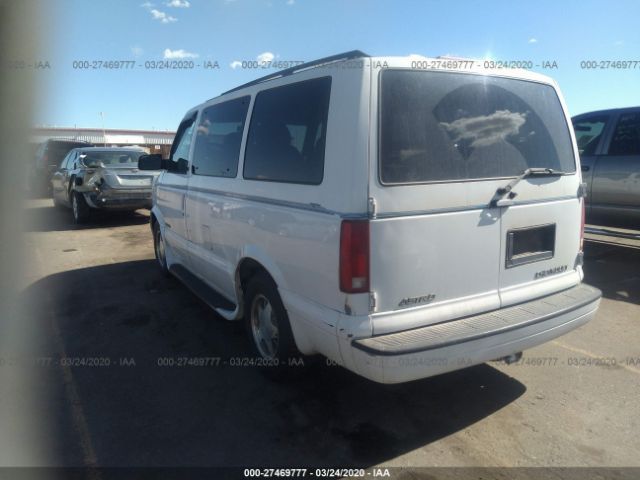 1GNDM19X22B115354 - 2002 CHEVROLET ASTRO  White photo 3