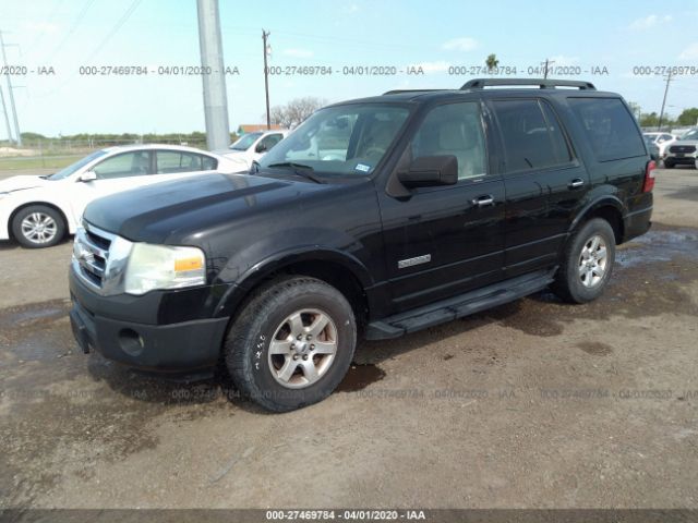 1FMFU15558LA12031 - 2008 FORD EXPEDITION XLT Black photo 2