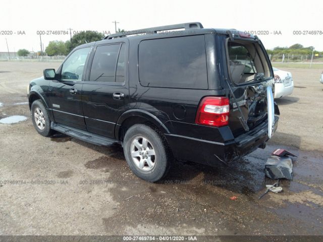 1FMFU15558LA12031 - 2008 FORD EXPEDITION XLT Black photo 3