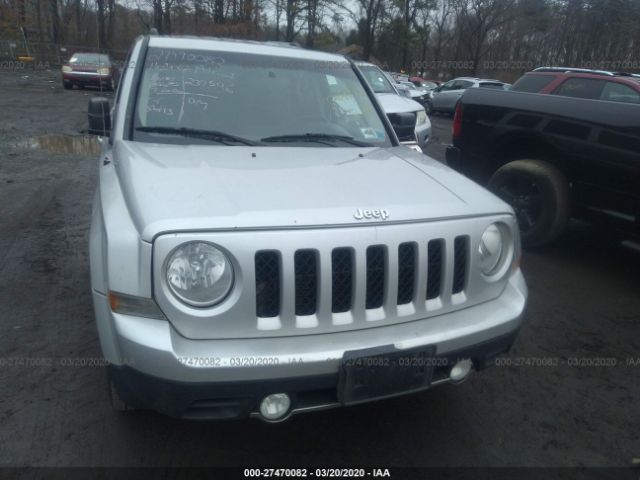 1J4NF4GBXBD207570 - 2011 JEEP PATRIOT LATITUDE Silver photo 6