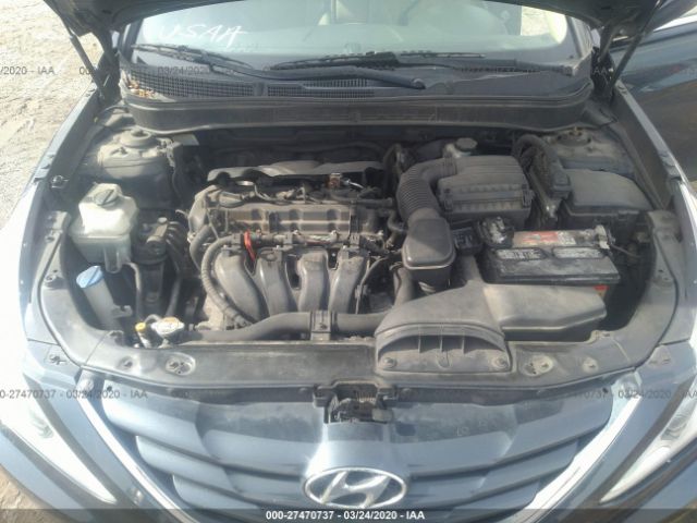 5NPEB4AC8DH791998 - 2013 HYUNDAI SONATA GLS Gray photo 10