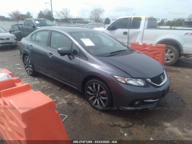 19XFB2F9XEE025234 - 2014 HONDA CIVIC EXL 灰色 照片 1