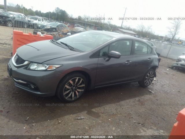 19XFB2F9XEE025234 - 2014 HONDA CIVIC EXL 灰色 照片 2