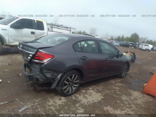19XFB2F9XEE025234 - 2014 HONDA CIVIC EXL 灰色 照片 4