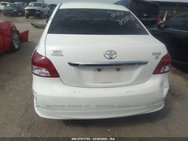 JTDBT923371082953 - 2007 TOYOTA YARIS  White photo 6