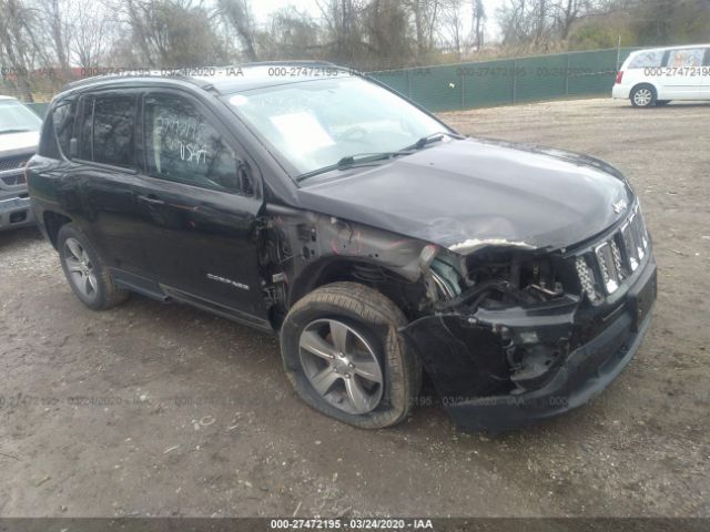 1C4NJDEB7HD126297 - 2017 JEEP COMPASS LATITUDE Black photo 1