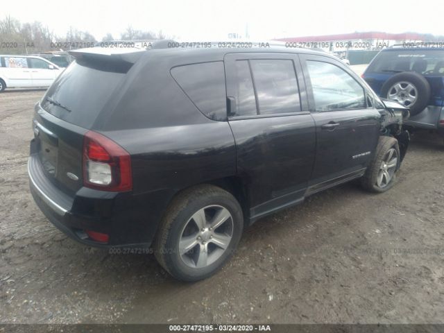 1C4NJDEB7HD126297 - 2017 JEEP COMPASS LATITUDE Black photo 4