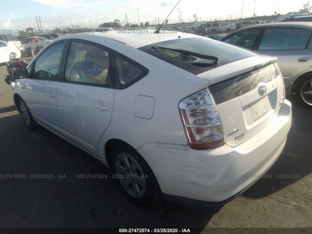 JTDKB20U377546388 - 2007 TOYOTA PRIUS  White photo 3